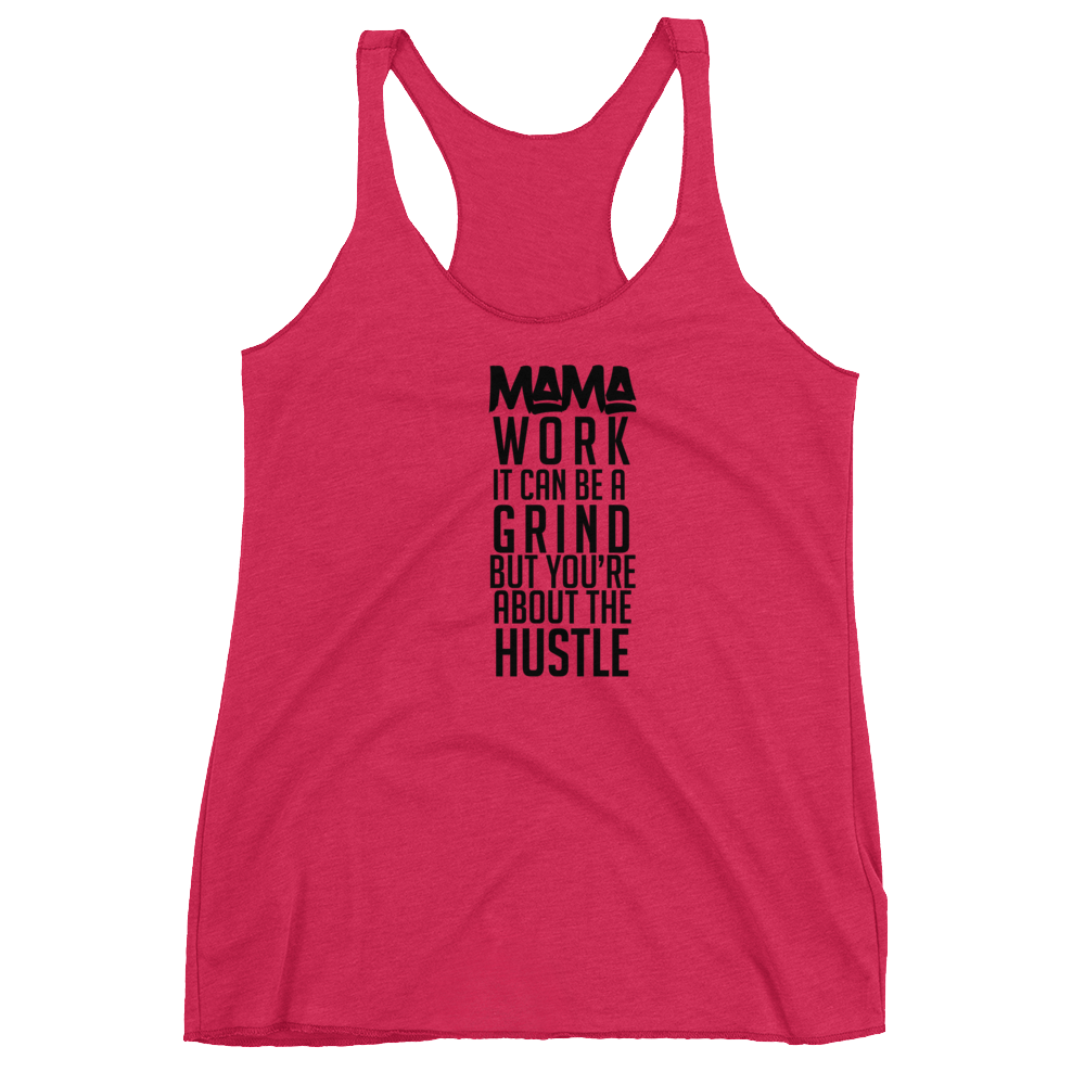 Mama  Triblend Racerback Tank - Image 3